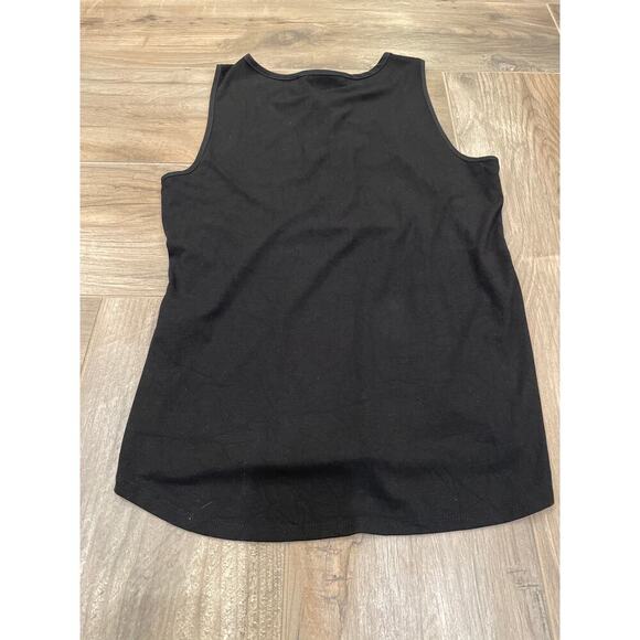 White House Black Market Bundle (2) of Blk/Wht Tie Tanks w/ Silver detail Medium - Picture 9 of 13